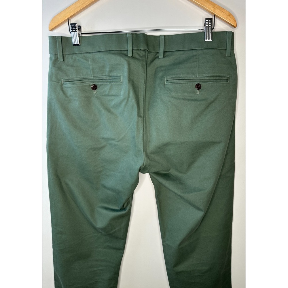 Gap Modern Skinny Performance Khakis Men's Size 34 x 34 Olive Green Chino Pants - Picture 11 of 13